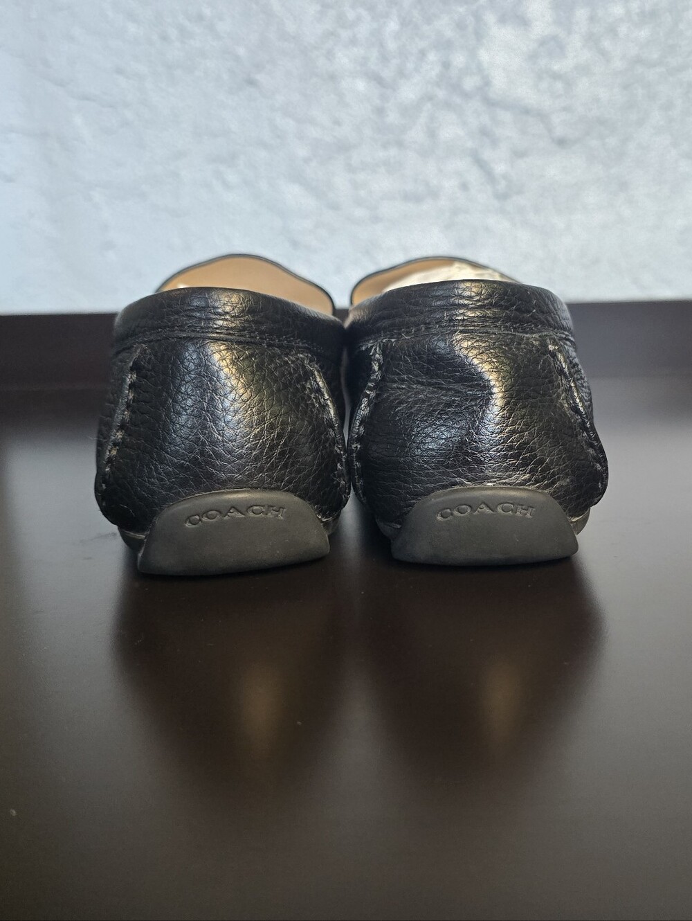 Coach Women's Size 8.5 Driving Loafers in Soft Black Leather - Picture 4 of 6
